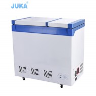 BCD-388 388Liter Double Temperature dc 12v 24v / Battery Powered Solar Deep Chest Freezer Fridge