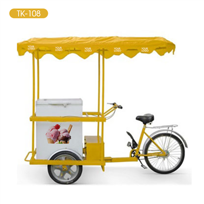 Simple and Light Tricycle By Manual Solar Power 12v24v Battery Ice Cream Freezer TK-108H