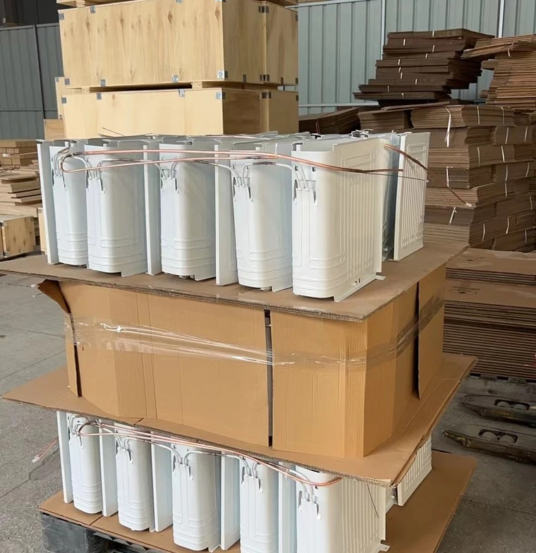 Cartoned BD-198-10 units and plate stacks in the dispatch area