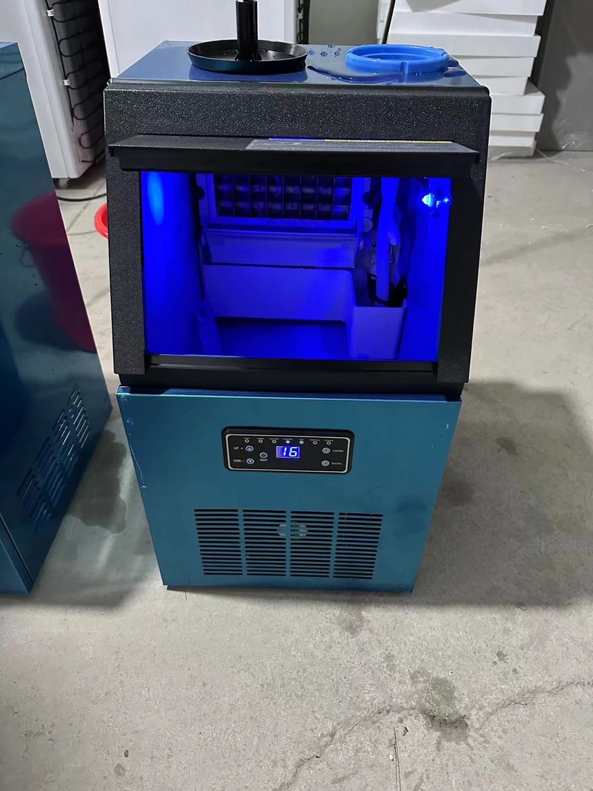 IM-30 ice cube machine with protective film on the body panels