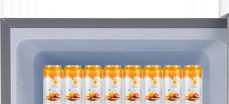Close-up of the freezer wire rack above the fresh food compartment
